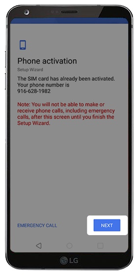 Phone activation