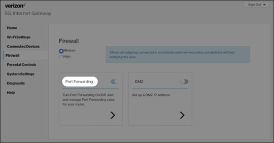 Port Forwarding