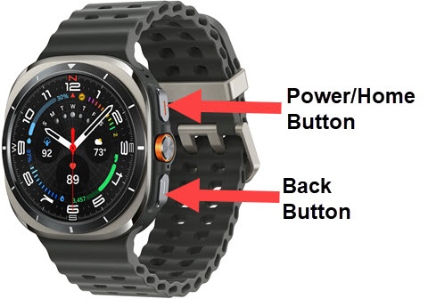 Samsung galaxy watch power button sale