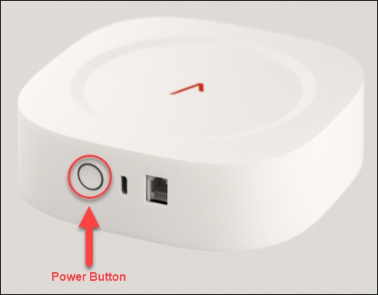 Home Phone Base power button