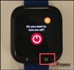 Power button GizmoWatch