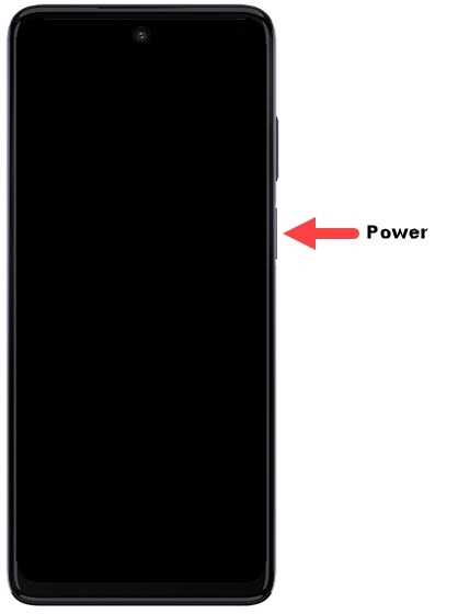 Power button and screen