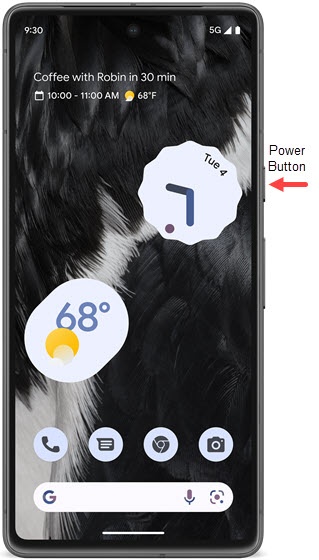 Google screen power button