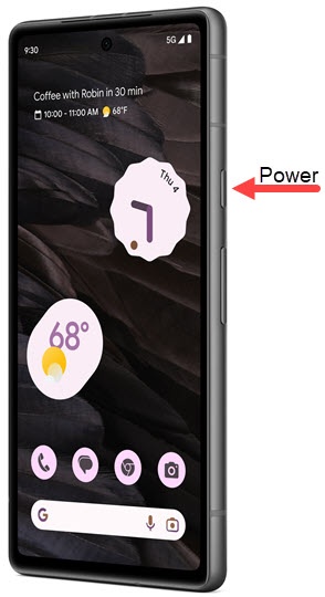 Google screen power button