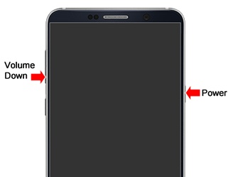 Power and Volume down buttons