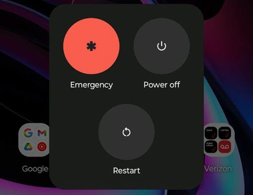Power off screen