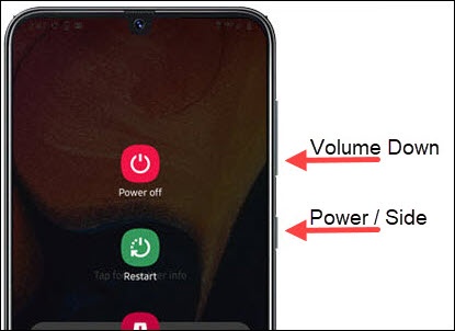 Power off menu