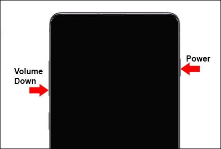 Power and Volume down buttons