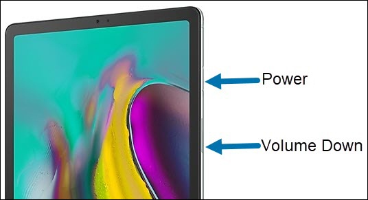 Restart samsung deals tablet