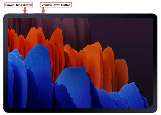 Power and Volume Down buttons