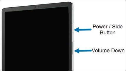 Power and volume down
