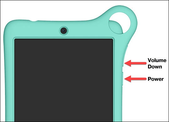Power and Volume Down buttons
