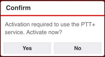 App confirm