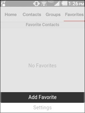 Select Add Favorite