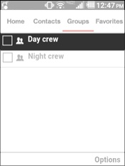 Select a Group