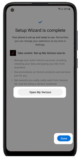 Setup Wizard is complete screen