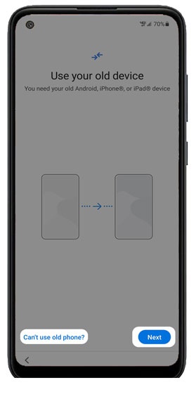 Use your old device screen