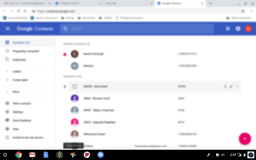 Recent or running apps