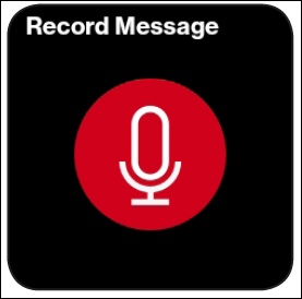 Record message screen