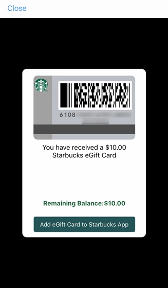 How do I determine the remaining balance on a gift card or e-gift card?