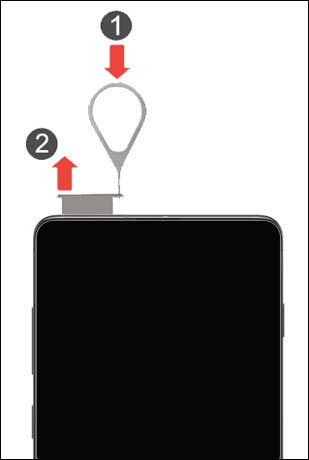 Remove card tray