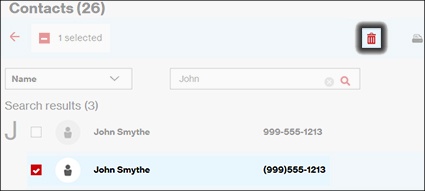 Click the Delete icon