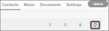 Click Sync Contacts