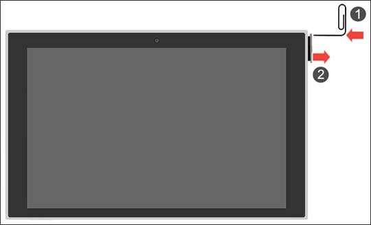 Remove SD / Memory Card tray