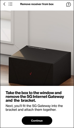 Remove receiver from box