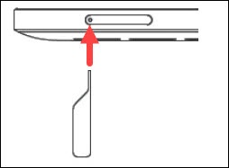 Remove SIM / SD tray
