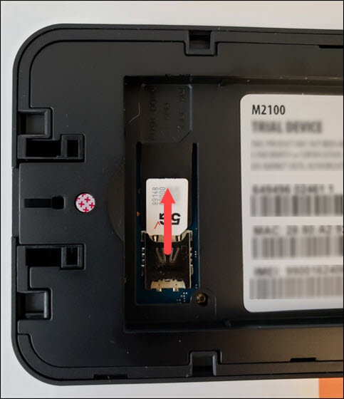 Remove SIM card