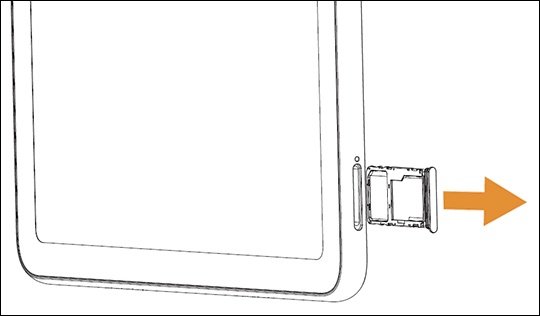 Remove SIM / SD tray