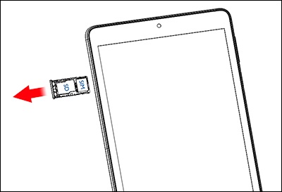 Remove SIM / SD tray
