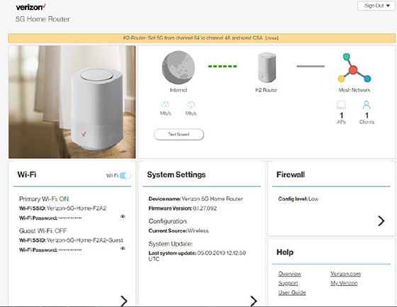 Verizon 5G Home Internet integration with Unifi System