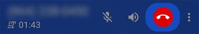 End RTT Call icon