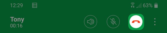 End Call icon