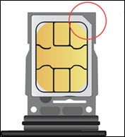 SIM tray located on bottom left