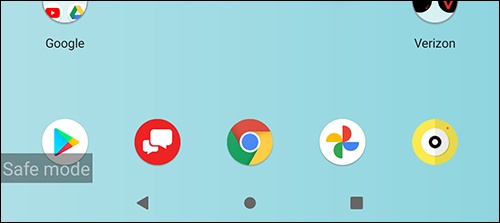 Safe mode indicator