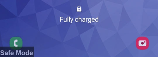 Safe mode screen