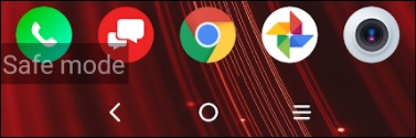 Safe mode indicator