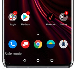 Safe mode screen