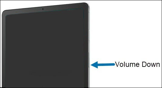 Volume down button