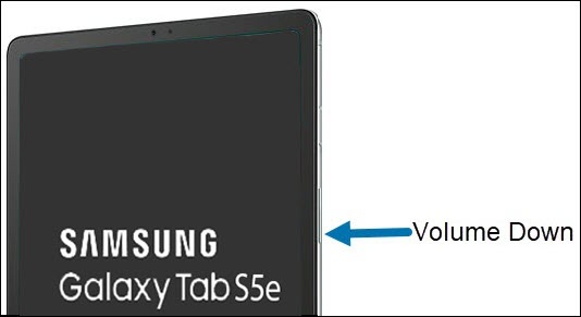 Volume down button