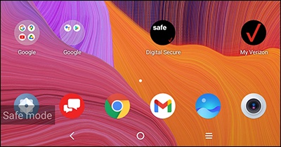 Safe Mode screen