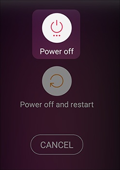 Screen power off