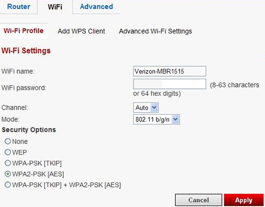 Wi-Fi Profile