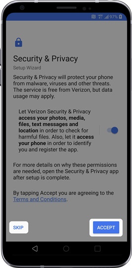 Tap Accept