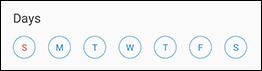 Select a day