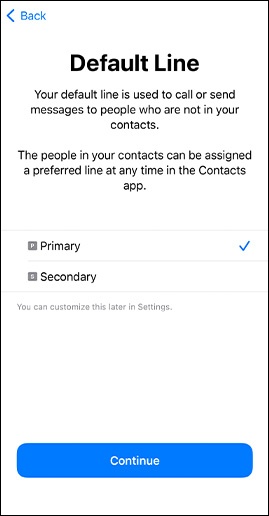 Select Default Line