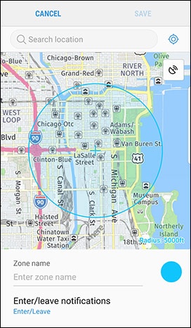 Set location